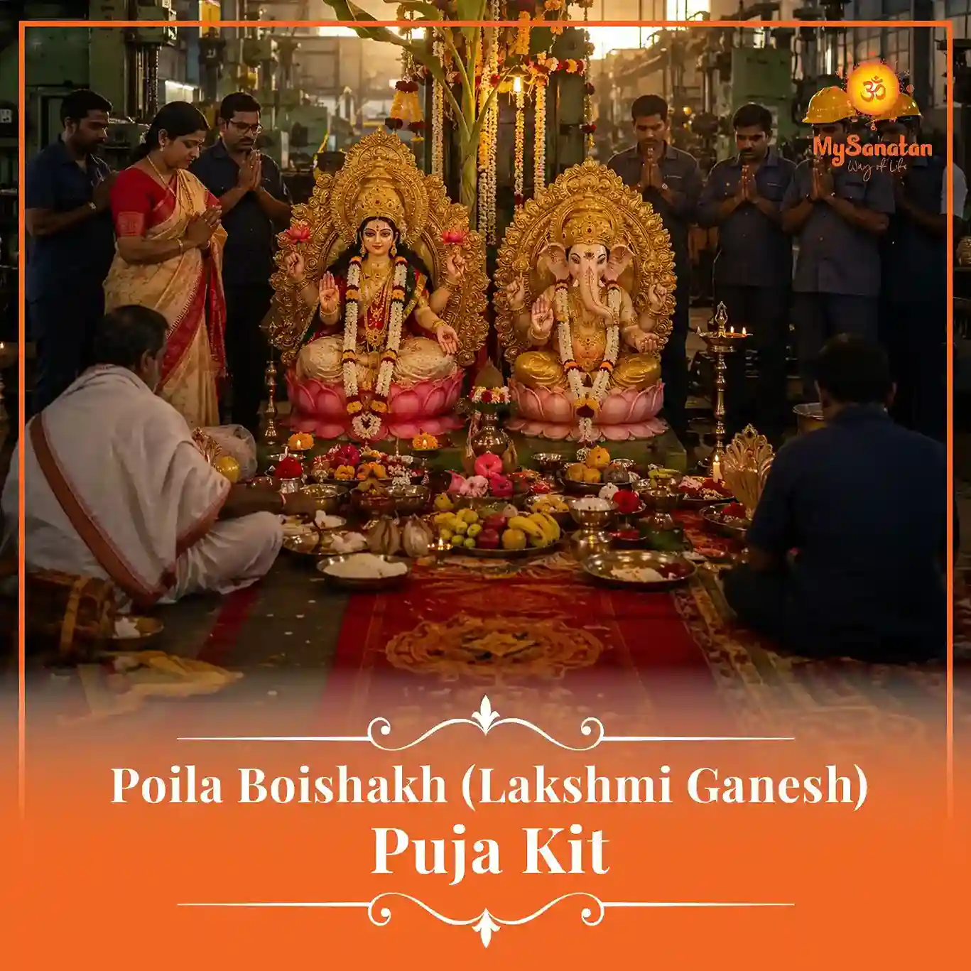 Poila Boishakh (Lakshmi Ganesh) Puja Kit